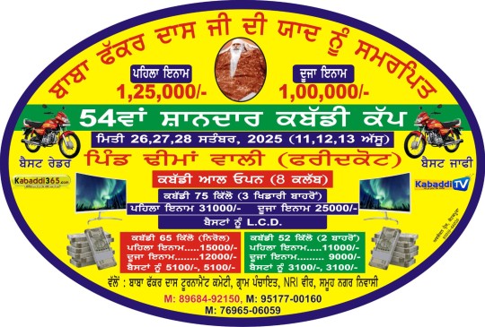 Dhimanwali (Faridkot) 28-09-2025